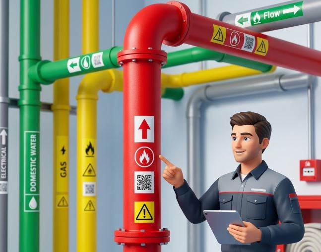 Vì sao đường ống chữa cháy cần được đánh dấu và nhận diện?