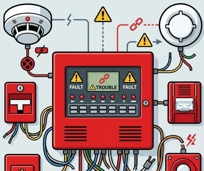 Những lỗi thường gặp khi kết nối thiết bị ngoại vi với trung tâm báo cháy