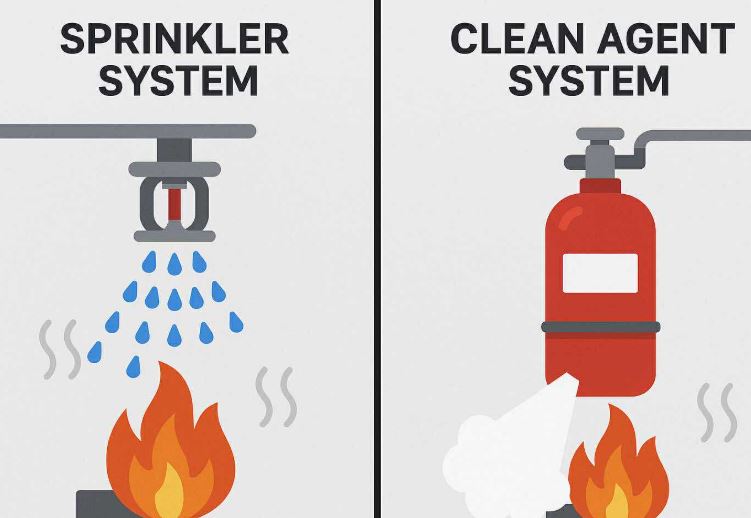 So sánh hệ thống chữa cháy Sprinkler và hệ thống khí sạch